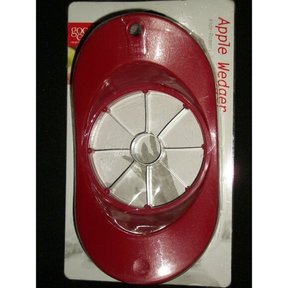 Good Cook Red Apple Wedger Easy Fruit Slicer Corer Stainless Steel Blades - Picture 1 of 3
